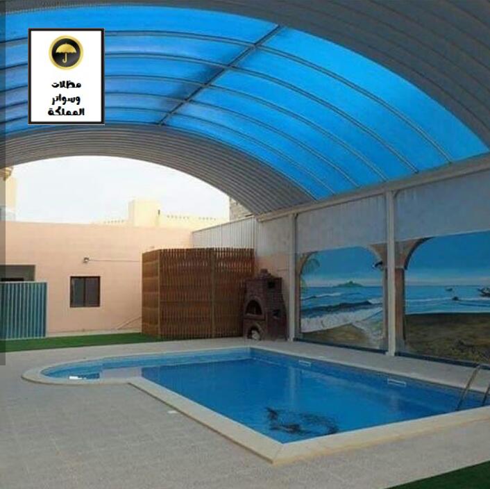 خطوات تركيب مظلة مسبح