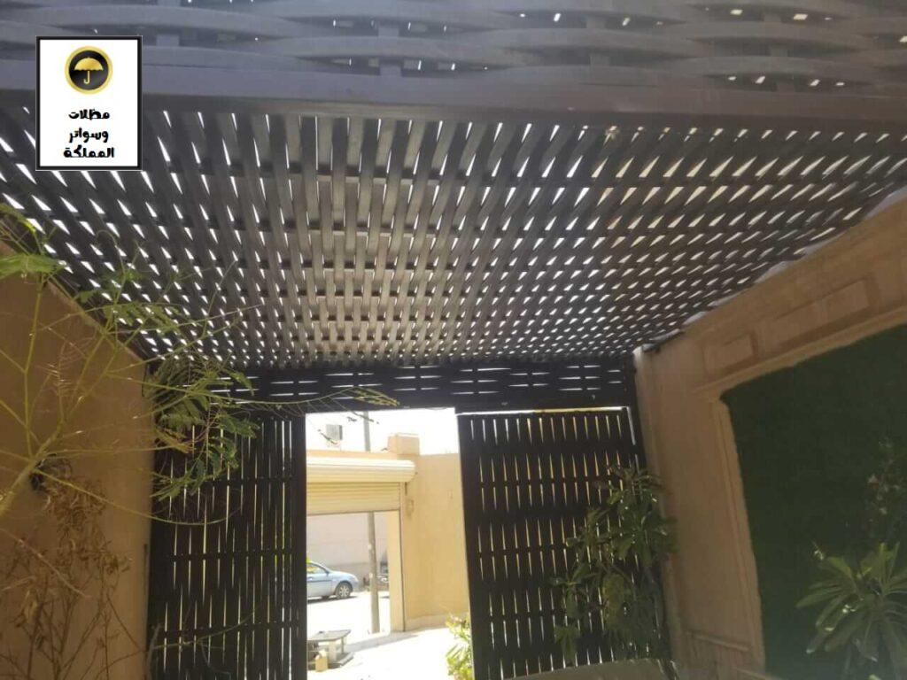 خطوات تركيب مظلات مداخل البيت