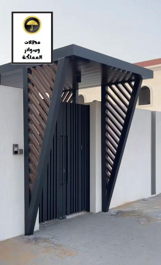 مراحل تركيب المظلات الحديدية