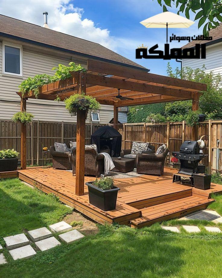 مميزات المظلات الخشبية للحدائق