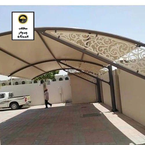 تركيب مظلات سيارات في الرياض حي النخيل بأسلوب احترافي وجودة عالية